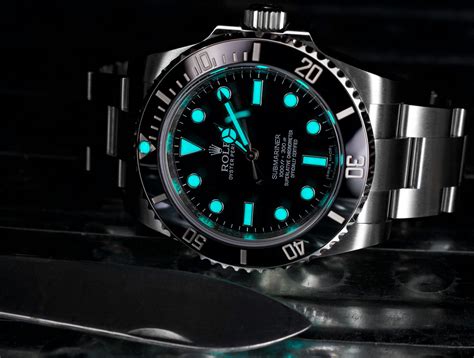 chromalight rolex lume|submariner glow in the dark.